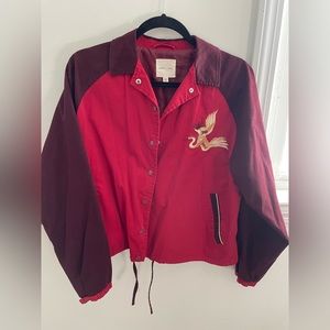 URBAN OUTFITTERS Unique Dragon Red Jacket